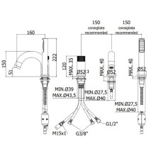 Смеситель на борт ванны Paffoni Jo JO040LCR