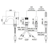Смеситель на борт ванны Paffoni Jo JO047CR