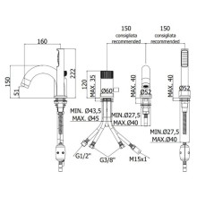 Смеситель на борт ванны Paffoni Jo JO047CR