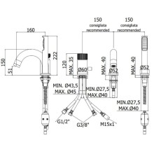 Смеситель на борт ванны Paffoni Jo JO047NO