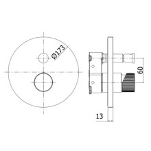 Смеситель для ванны Paffoni Jo JOBOX015CR