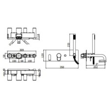 Смеситель для ванны Paffoni Joker JK001CR