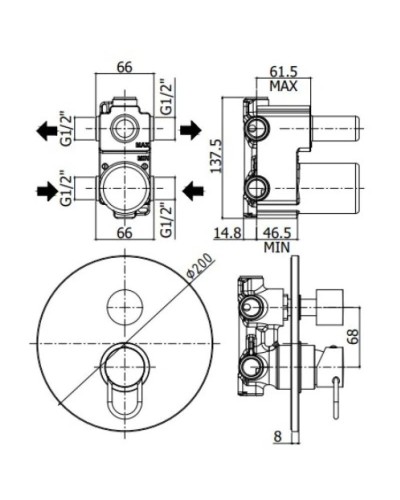 Смеситель для ванны Paffoni Joker JK018NO