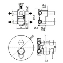 Смеситель для ванны Paffoni Joker JK019CR