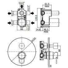 Смеситель для ванны Paffoni Joker JK019NO