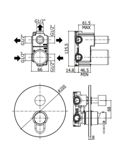 Смеситель для ванны Paffoni Joker JK019NO