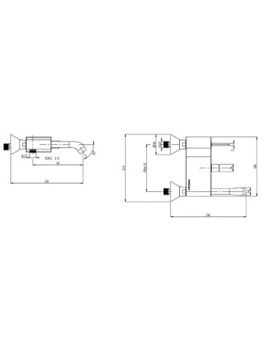 Смеситель для ванны Vitra Mod A41836EXP
