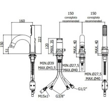 Смеситель на борт ванны Paffoni Joker JK047NO