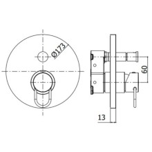 Смеситель для ванны Paffoni Joker JKBOX015CR