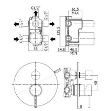 Смеситель для ванны Paffoni Light LIG019HGSP