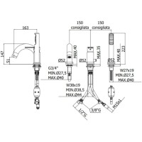 Смеситель на борт ванны Paffoni Red RED040LCR