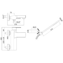 Смеситель для ванны Paffoni Ringo RIN023NO