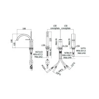 Смеситель на борт ванны Paffoni Ringo RIN040LCR