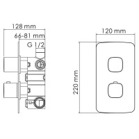 Термостат для ванны WasserKRAFT Naab 8644