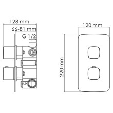 Термостат для ванны WasserKRAFT Naab 8644