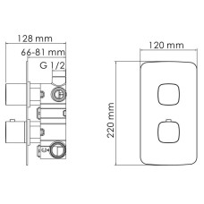 Термостат для ванны WasserKRAFT Naab 8644