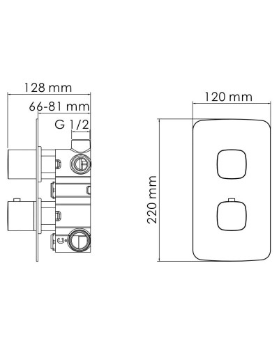 Термостат для ванны WasserKRAFT Naab 8644