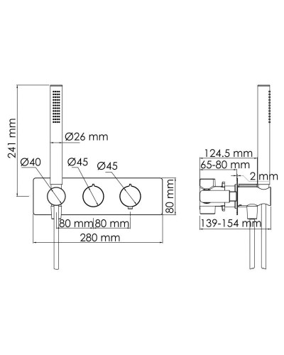 Термостат для ванны WasserKRAFT  Elbe 7488