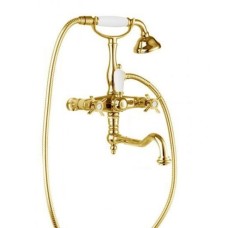 Смеситель для ванны с поворотным изливом с ручным душем, шлангом 150 см CEZARES LORD-VDF-03/24-Bi