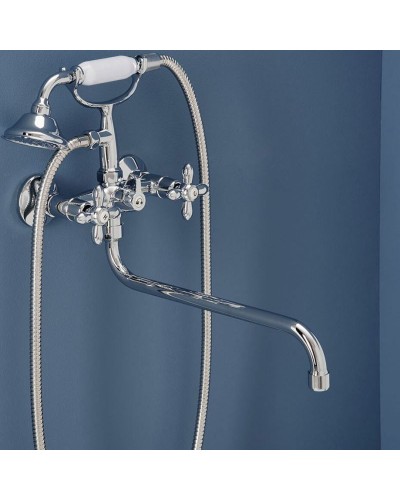 Смеситель для ванны Aquanet Opera SD98909A 187236 универсальный Хром