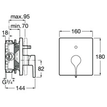 Смеситель для ванны Roca Insignia 5A0B3AC00