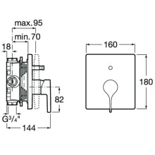 Смеситель для ванны Roca Insignia 5A0B3ACN0