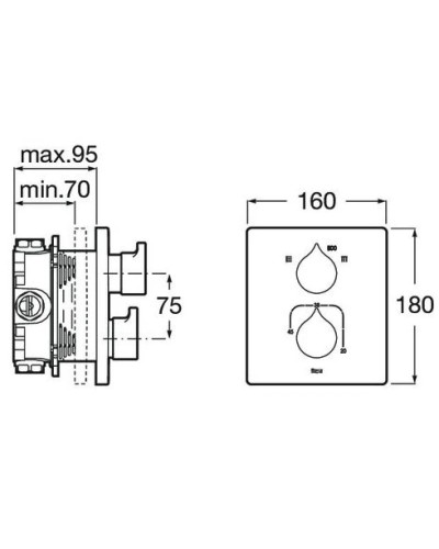 Термостат для ванны Roca Insignia 5A0C3AC00