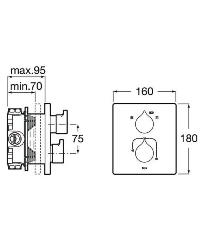 Термостат для ванны Roca Insignia 5A0C3ACN0