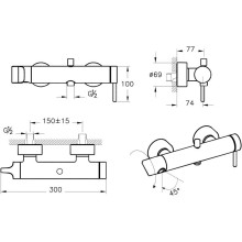 Смеситель для ванны VitrA Origin A4261936