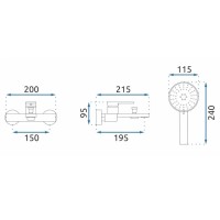 Смеситель для ванны Rea Verso REA-B6565