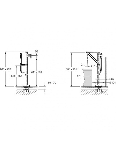 Смеситель для ванны Jacob Delafon Composed E73087-CP Хром
