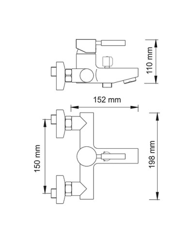 Смеситель для ванны WasserKRAFT Main 4101