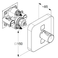 Термостат для ванны Kludi Push 389110538