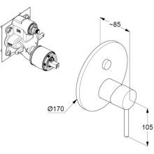 Смеситель для ванны Kludi Bozz 386593976