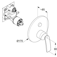 Смеситель для ванны Kludi Balance 526590575