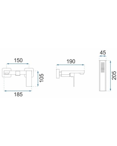 Смеситель для ванны Rea Fenix REA-B8880
