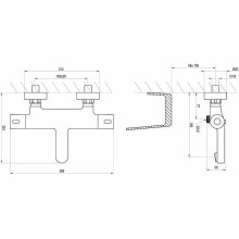Смеситель для ванны Ravak Termo 300 TE 023.00/150 X070097 с термостатом Хром