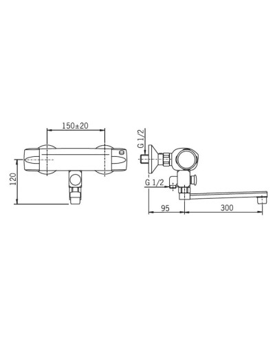 Термостат для ванны Oras Nova 7446X
