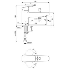 Смеситель на борт ванны Ideal Standard Ceraplan BD257XG