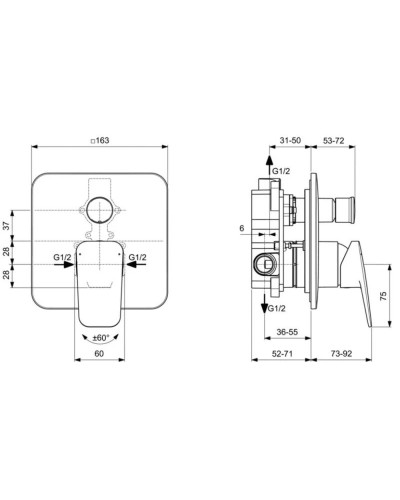 Смеситель для ванны Ideal Standard Ceraplan BD259XG