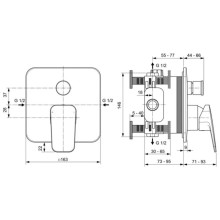Смеситель для ванны Ideal Standard Ceraplan BD263XG