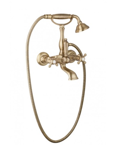 Смеситель для ванны с ручным душем, шлангом 150 см CEZARES GOLF-VD-02-M