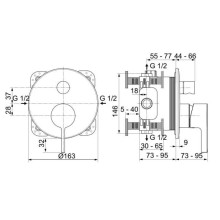 Смеситель для ванны Ideal Standard Joy A7383AA