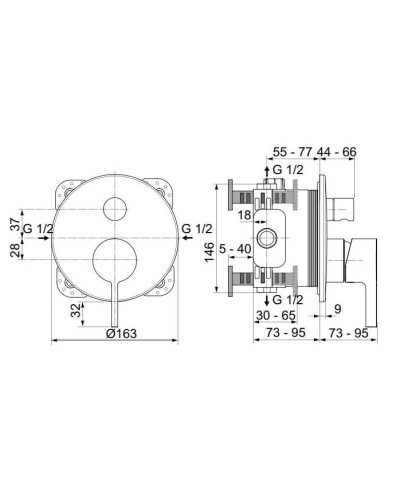 Смеситель для ванны Ideal Standard Joy A7383AA