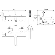 Смеситель для ванны Ideal Standard Joy BC787GN