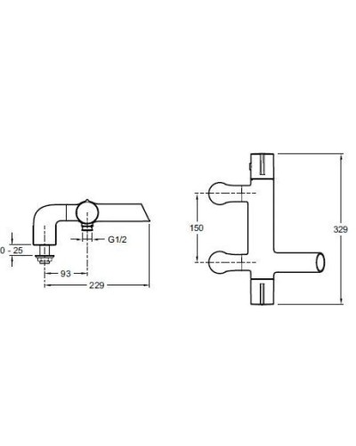 Jacob Delafon Toobi E9095-CP Термостат для ванны и душа
