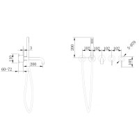Смеситель для ванны Abber Wasser Kreis AF8130MRG