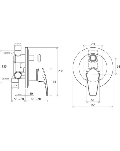 Смеситель для ванны Ravak Neo NO 061.00