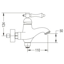 Смеситель для ванны Rose R0102Q