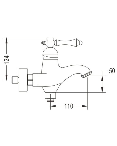 Смеситель для ванны Rose R0102Q
